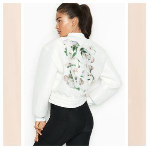 Victoria's Secret Love Rose Graphic Bomber Jacket